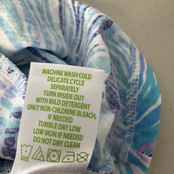 Lilly Pulitzer Skort Girls Size L 8-10 Blue White Fishful Thinking - Picture 7 of 8